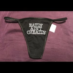 Black Funny Thong